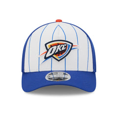 Oklahoma City Thunder 2025 NBA Tip Off M-Crown A-Frame 9FORTY Adjustable Hat White/Blue