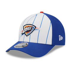 Oklahoma City Thunder 2025 NBA Tip Off M-Crown A-Frame 9FORTY Adjustable Hat White/Blue