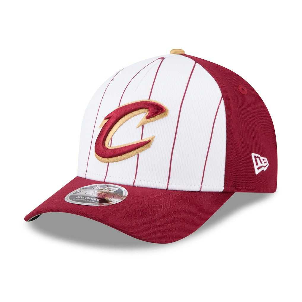 Cleveland Cavaliers 2025 NBA Tip Off M-Crown A-Frame 9FORTY Adjustable Hat White/Wine