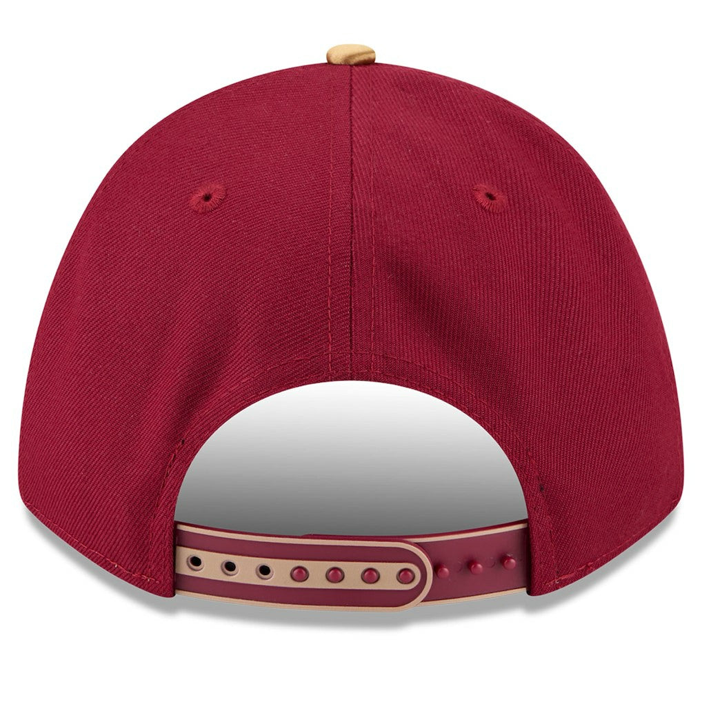 Cleveland Cavaliers 2025 NBA Tip Off M-Crown A-Frame 9FORTY Adjustable Hat White/Wine