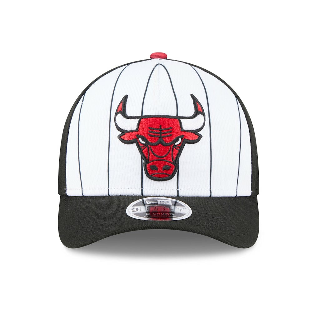 Chicago Bulls 2025 NBA Tip Off M-Crown A-Frame 9FORTY Adjustable Hat White/Black