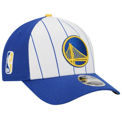 Golden State Warriors 2025 NBA Tip Off M-Crown A-Frame 9FORTY Adjustable Hat White/Royal