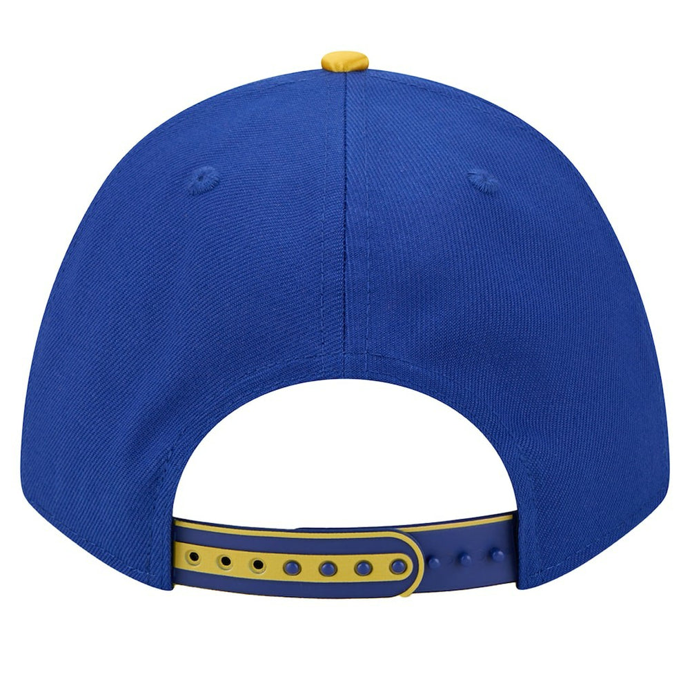 Golden State Warriors 2025 NBA Tip Off M-Crown A-Frame 9FORTY Adjustable Hat White/Royal