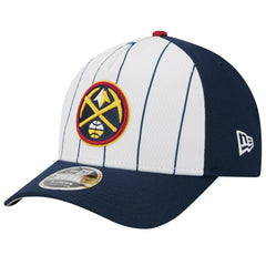 Denver Nuggets 2025 NBA Tip Off M-Crown A-Frame 9FORTY Adjustable Hat White/Navy