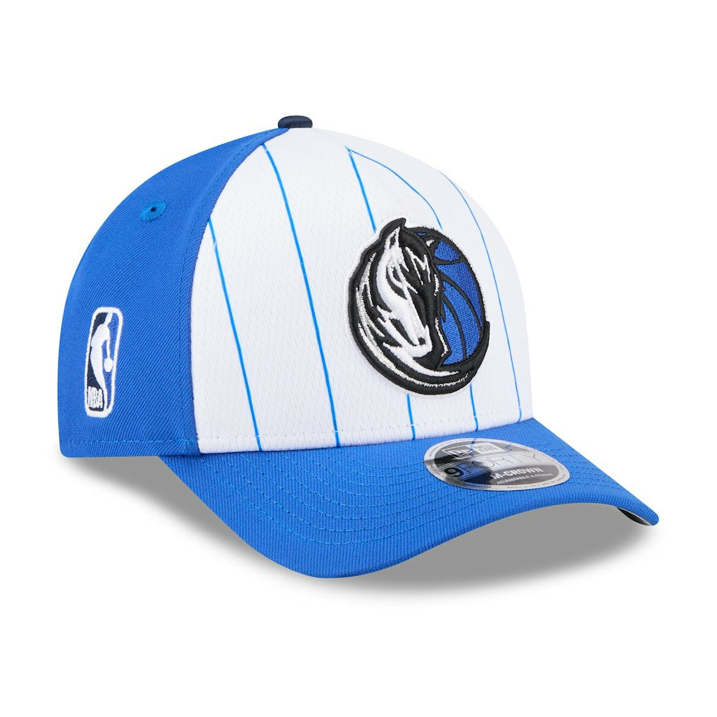 Dallas Mavericks 2025 NBA Tip Off M-Crown A-Frame 9FORTY Adjustable Hat White/Blue