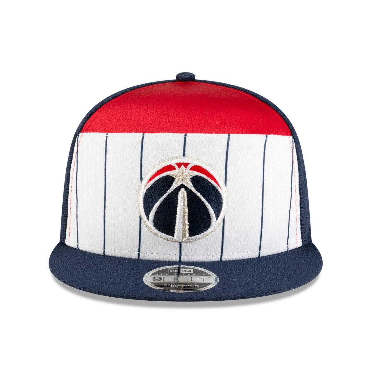 Washington Wizards 2025 NBA Tip Off Split Panel 9FIFTY Snapback Hat White/Navy