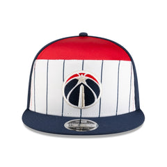Washington Wizards 2025 NBA Tip Off Split Panel 9FIFTY Snapback Hat White/Navy