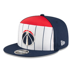 Washington Wizards 2025 NBA Tip Off Split Panel 9FIFTY Snapback Hat White/Navy