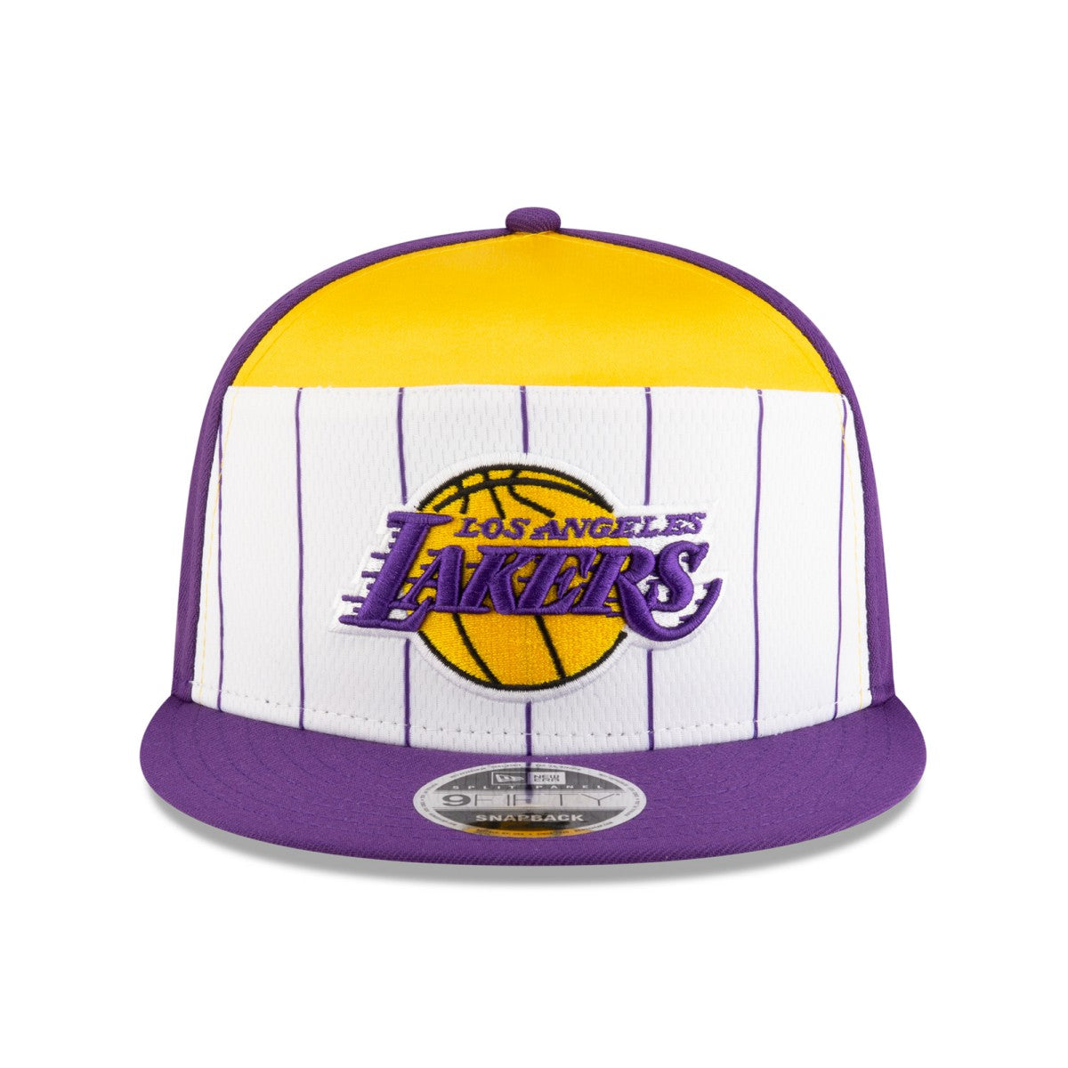Los Angeles Lakers 2025 NBA Tip Off Split Panel 9FIFTY Snapback Hat White/Purple