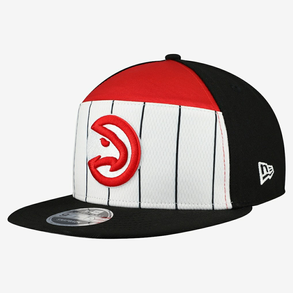 Atlanta Hawks 2025 NBA Tip Off Split Panel 9FIFTY Snapback Hat White/Red