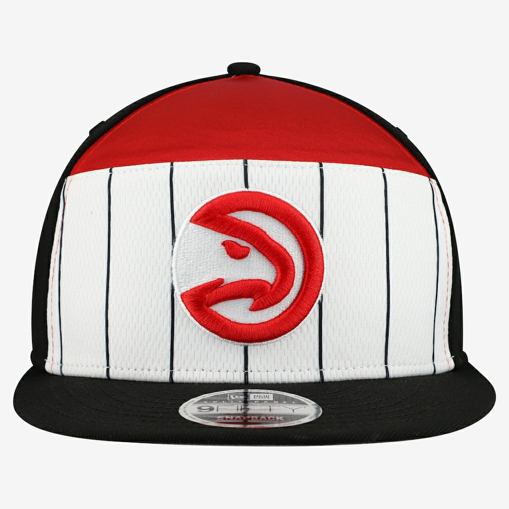 Atlanta Hawks 2025 NBA Tip Off Split Panel 9FIFTY Snapback Hat White/Red