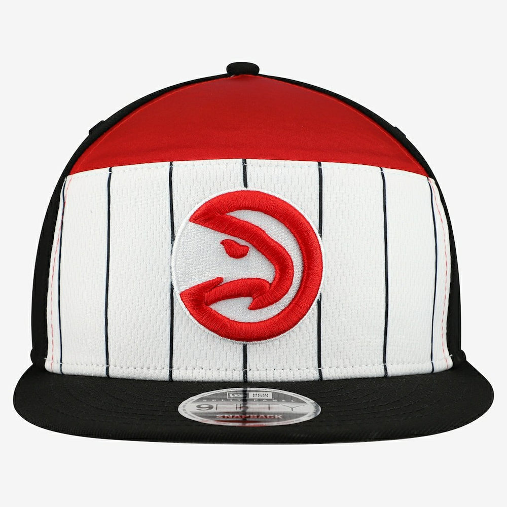 Atlanta Hawks 2025 NBA Tip Off Split Panel 9FIFTY Snapback Hat White/Red