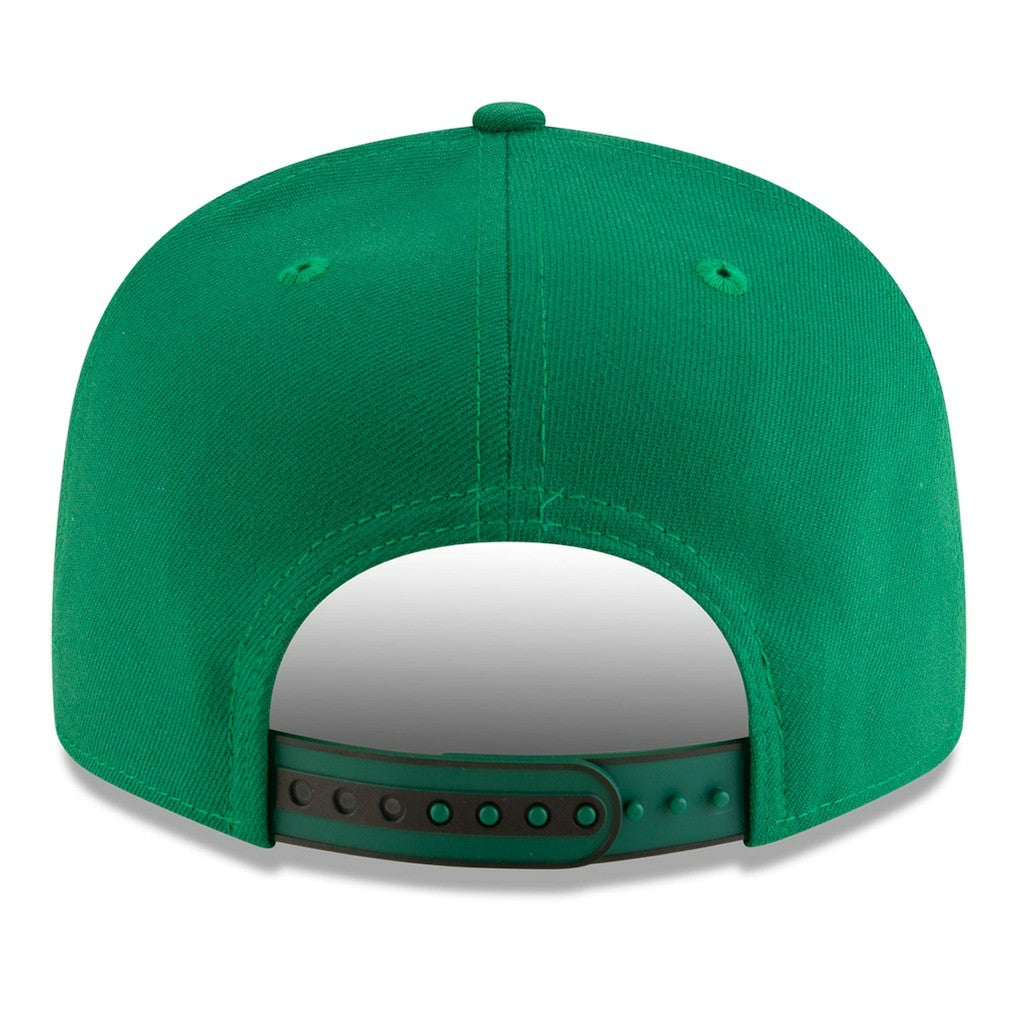 Boston Celtics 2025 NBA Tip Off Split Panel 9FIFTY Snapback Hat White/Kelly Green