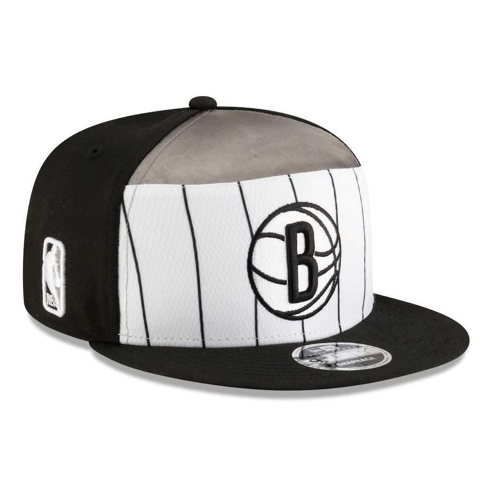 Brooklyn Nets 2025 NBA Tip Off Split Panel 9FIFTY Snapback Hat White/Black