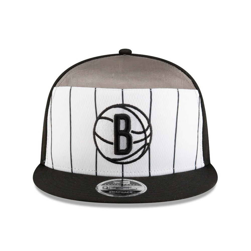 Brooklyn Nets 2025 NBA Tip Off Split Panel 9FIFTY Snapback Hat White/Black