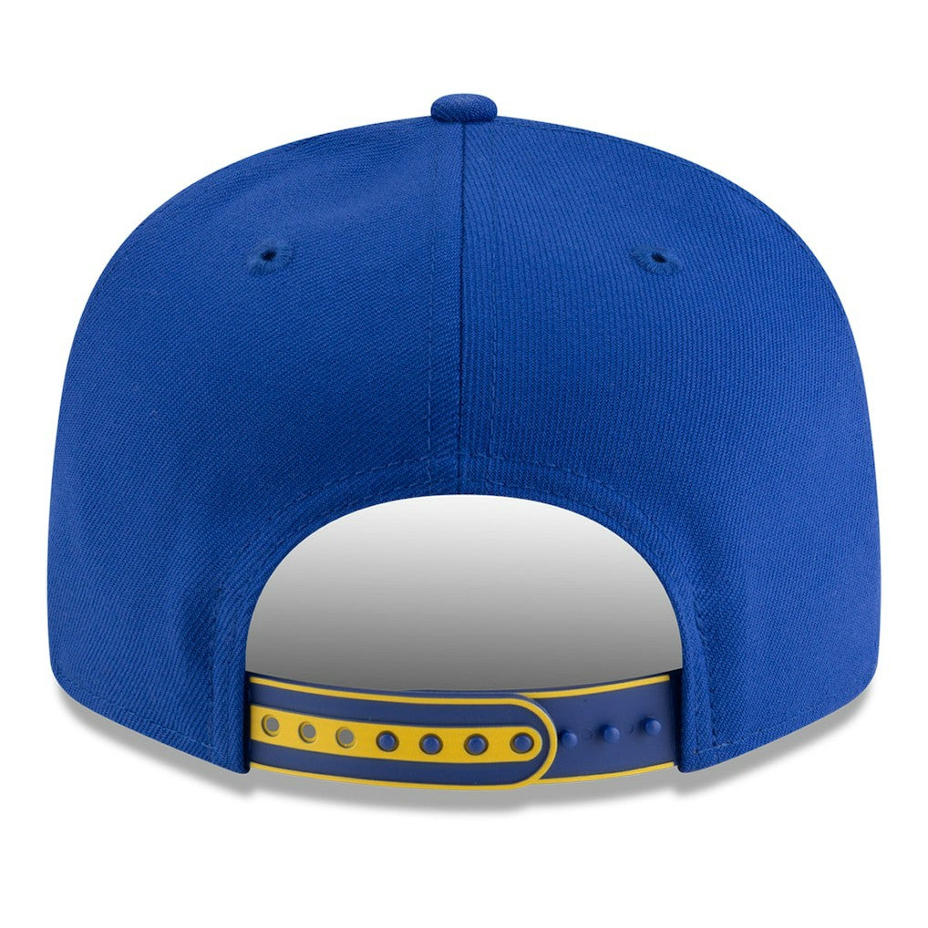 Golden State Warriors 2025 NBA Tip Off Split Panel 9FIFTY Snapback Hat White/Royal