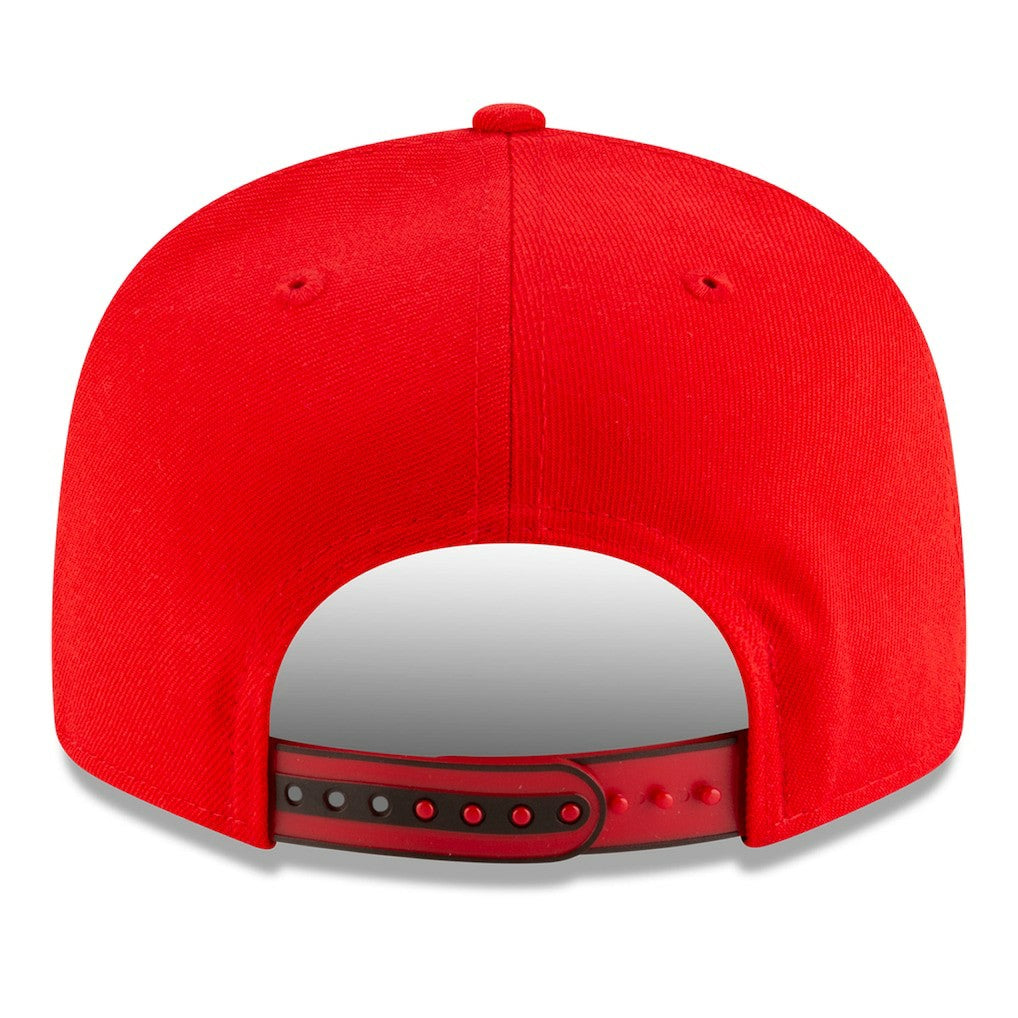 Houston Rockets 2025 NBA Tip Off Split Panel 9FIFTY Snapback Hat White/Red