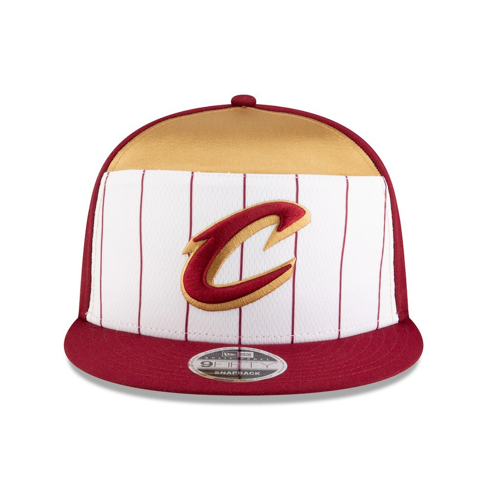 Cleveland Cavaliers 2025 NBA Tip Off Split Panel 9FIFTY Snapback Hat White/Wine