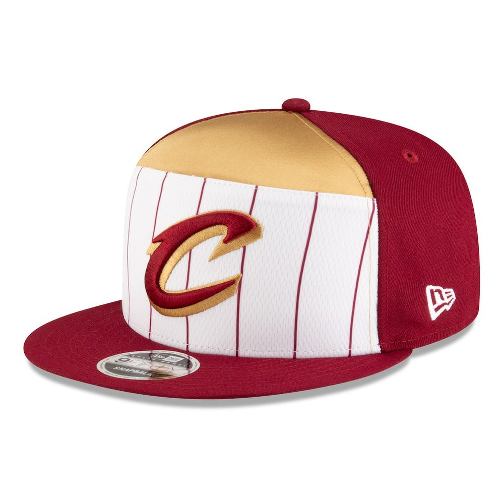 Cleveland Cavaliers 2025 NBA Tip Off Split Panel 9FIFTY Snapback Hat White/Wine