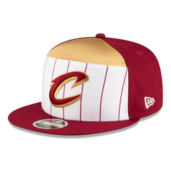Cleveland Cavaliers 2025 NBA Tip Off Split Panel 9FIFTY Snapback Hat White/Wine
