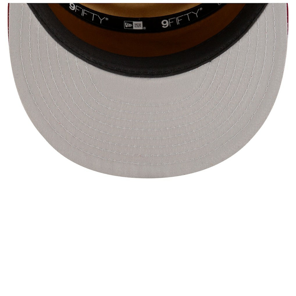 Cleveland Cavaliers 2025 NBA Tip Off Split Panel 9FIFTY Snapback Hat White/Wine