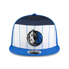 Dallas Mavericks 2025 NBA Tip Off Split Panel 9FIFTY Snapback Hat White/Blue