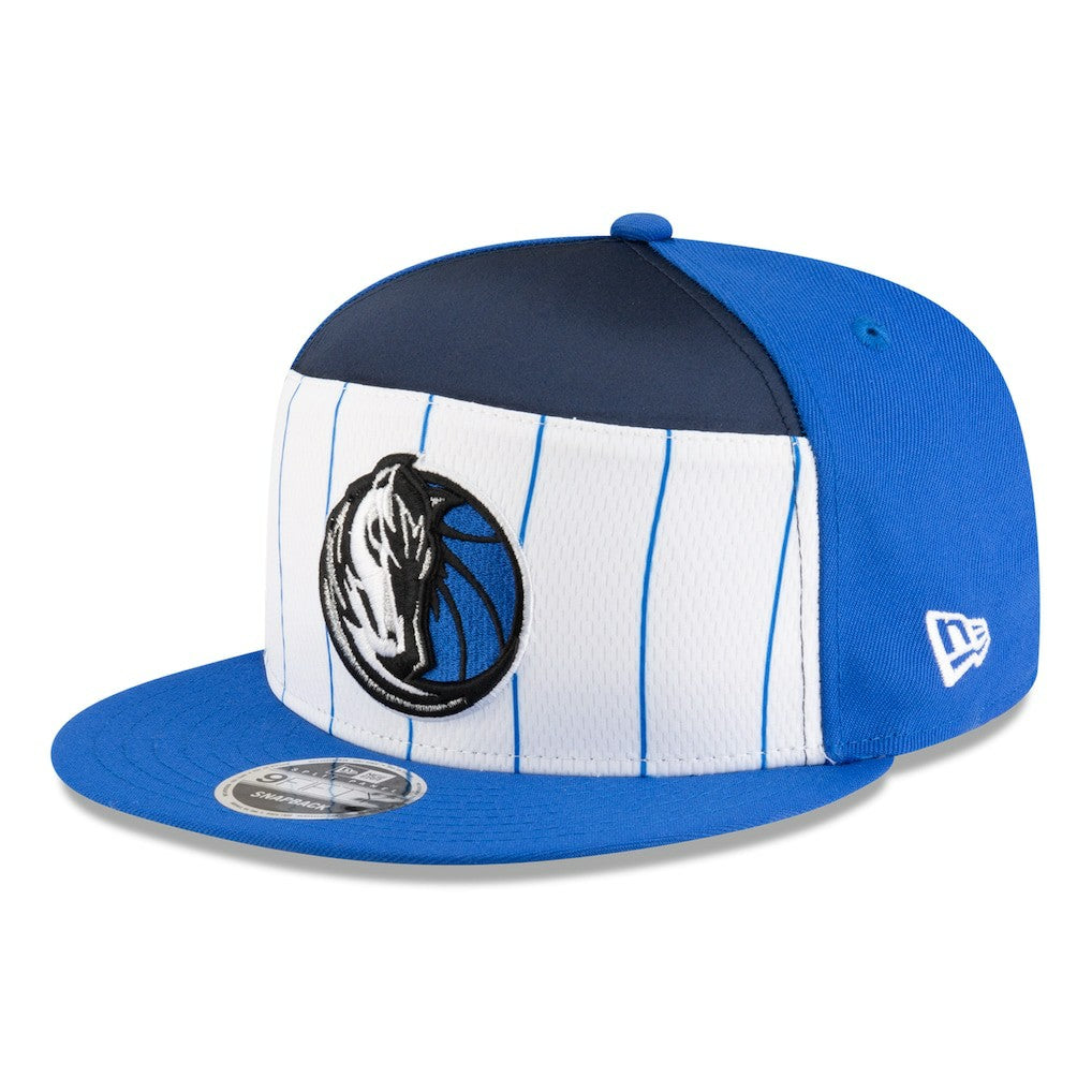 Dallas Mavericks 2025 NBA Tip Off Split Panel 9FIFTY Snapback Hat White/Blue