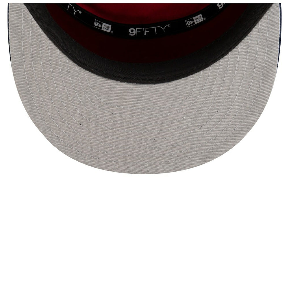 Denver Nuggets 2025 NBA Tip Off Split Panel 9FIFTY Snapback Hat White/Navy