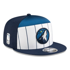 Minnesota Timberwolves 2025 NBA Tip Off Split Panel 9FIFTY Snapback Hat White/Navy