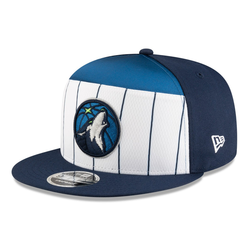 Minnesota Timberwolves 2025 NBA Tip Off Split Panel 9FIFTY Snapback Hat White/Navy