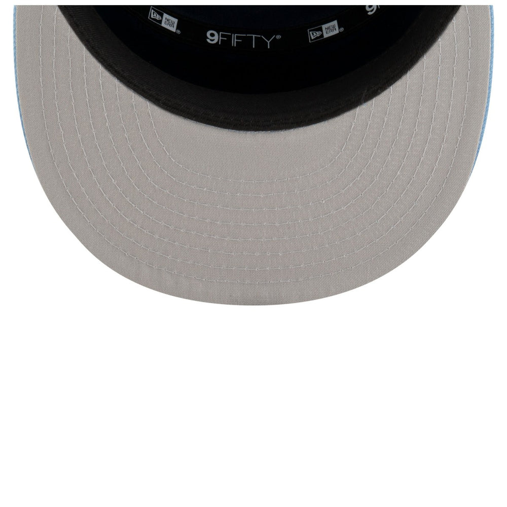 Memphis Grizzlies 2025 NBA Tip Off Split Panel 9FIFTY Snapback Hat White/Light Blue