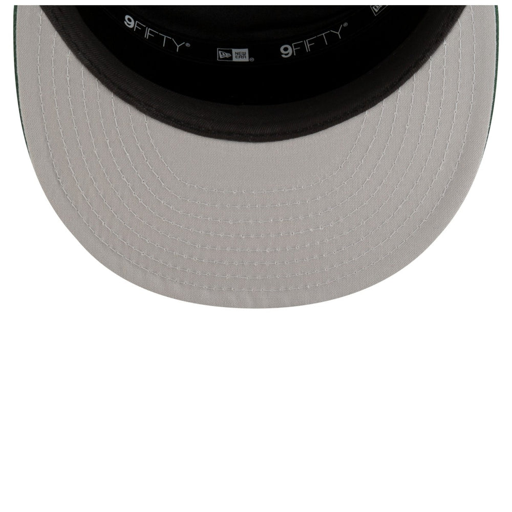 Milwaukee Bucks 2025 NBA Tip Off Split Panel 9FIFTY Snapback Hat White/Hunter Green