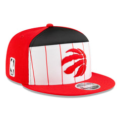 Toronto Raptors 2025 NBA Tip Off Split Panel 9FIFTY Snapback Hat White/Red