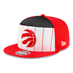 Toronto Raptors 2025 NBA Tip Off Split Panel 9FIFTY Snapback Hat White/Red