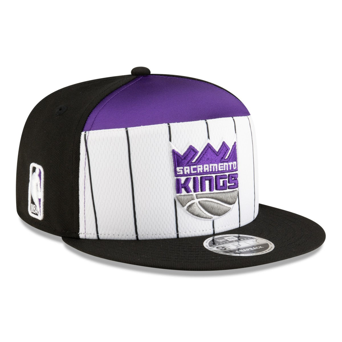 Sacramento Kings 2025 NBA Tip Off Split Panel 9FIFTY Snapback Hat White/Black