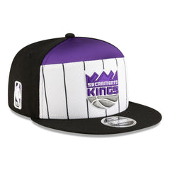 Sacramento Kings 2025 NBA Tip Off Split Panel 9FIFTY Snapback Hat White/Black