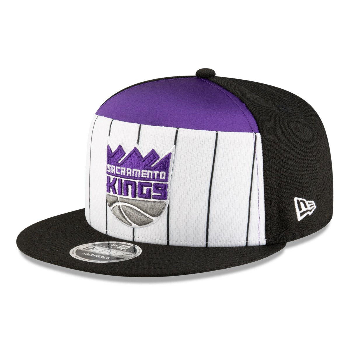 Sacramento Kings 2025 NBA Tip Off Split Panel 9FIFTY Snapback Hat White/Black