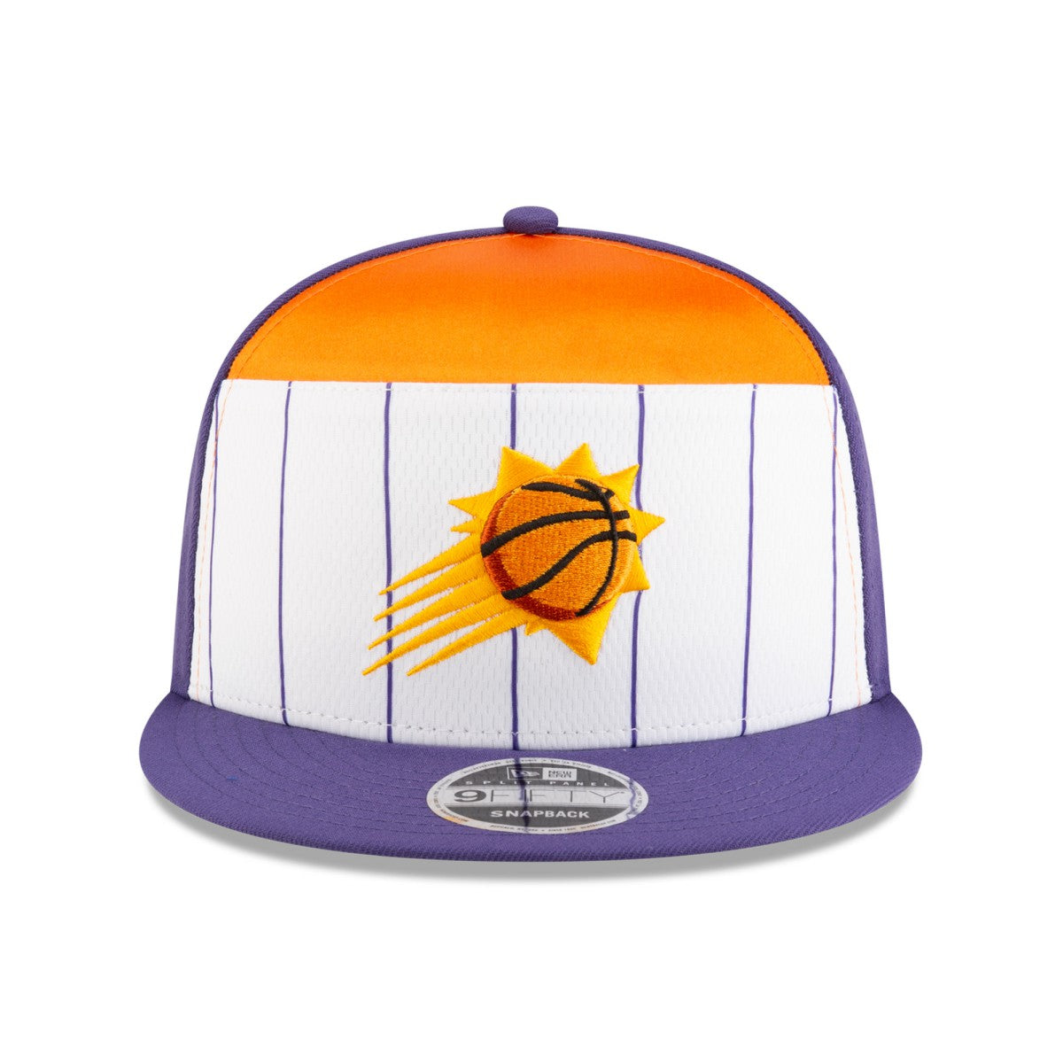 Phoenix Suns 2025 NBA Tip Off Split Panel 9FIFTY Snapback Hat White/Purple