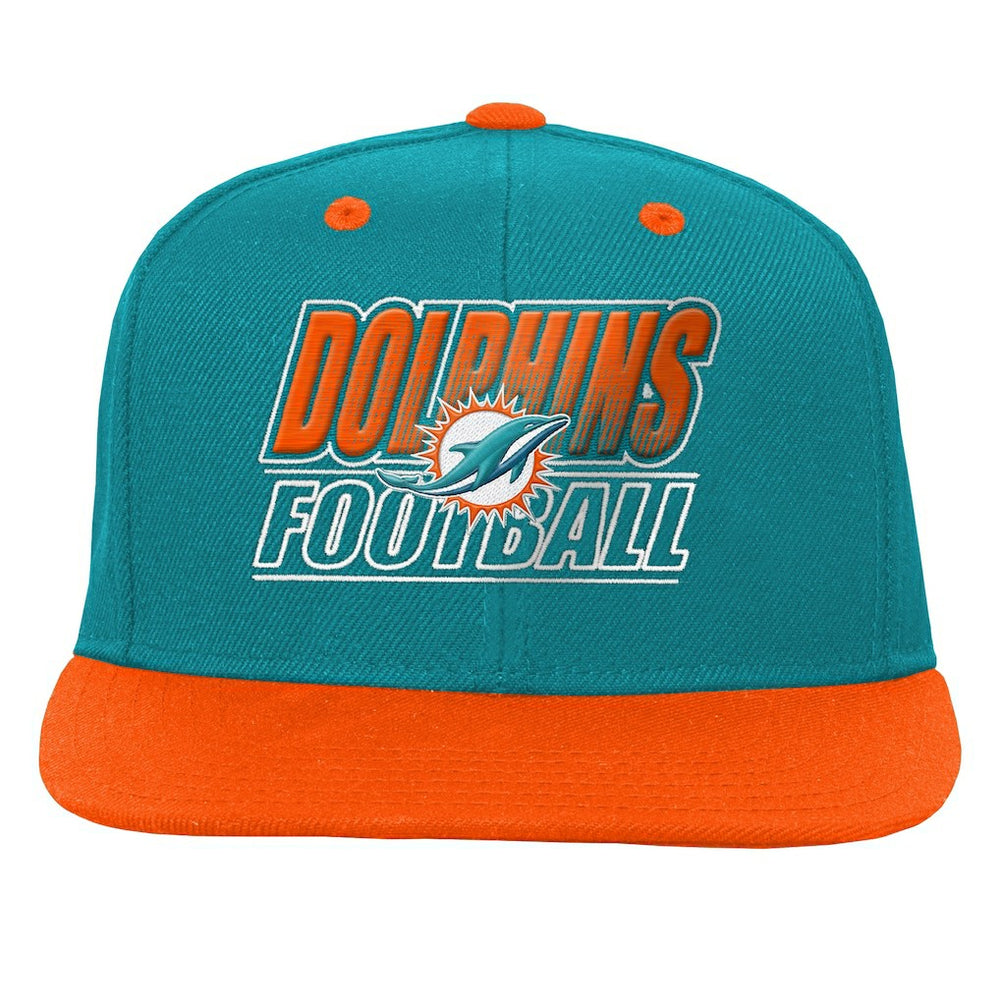 Miami Dolphins Outerstuff Youth Team Gradient Deadstock Snapback Hat Aqua