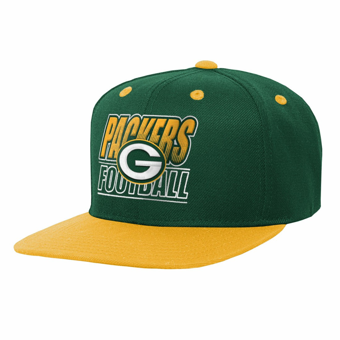 Green Bay Packers Outerstuff Youth Team Gradient Deadstock Snapback Hat Green