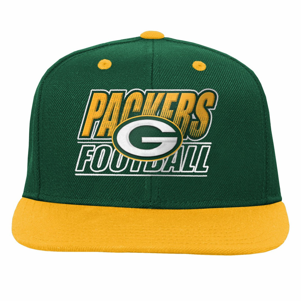 Green Bay Packers Outerstuff Youth Team Gradient Deadstock Snapback Hat Green