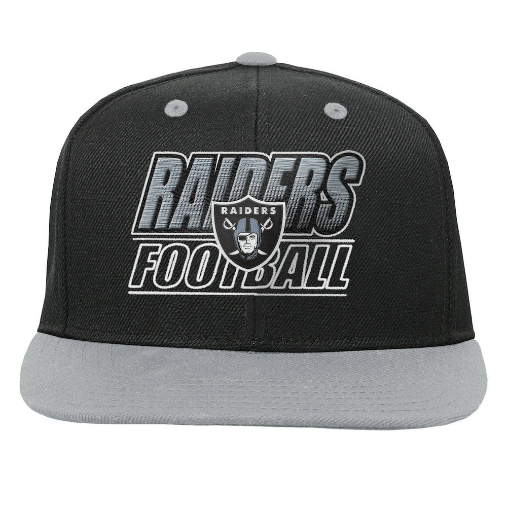 Las Vegas Raiders Outerstuff Youth Team Gradient Deadstock Snapback Hat Black