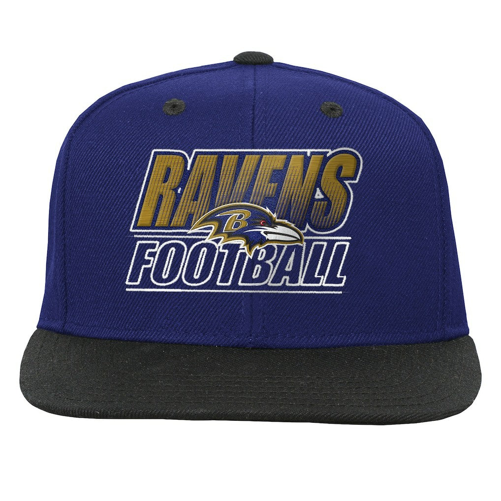 Baltimore Ravens Outerstuff Youth Team Gradient Deadstock Snapback Hat Purple