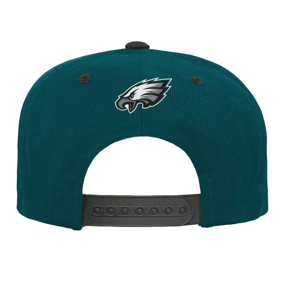 Philadelphia Eagles Outerstuff Youth Team Gradient Deadstock Snapback Hat Midnight Green
