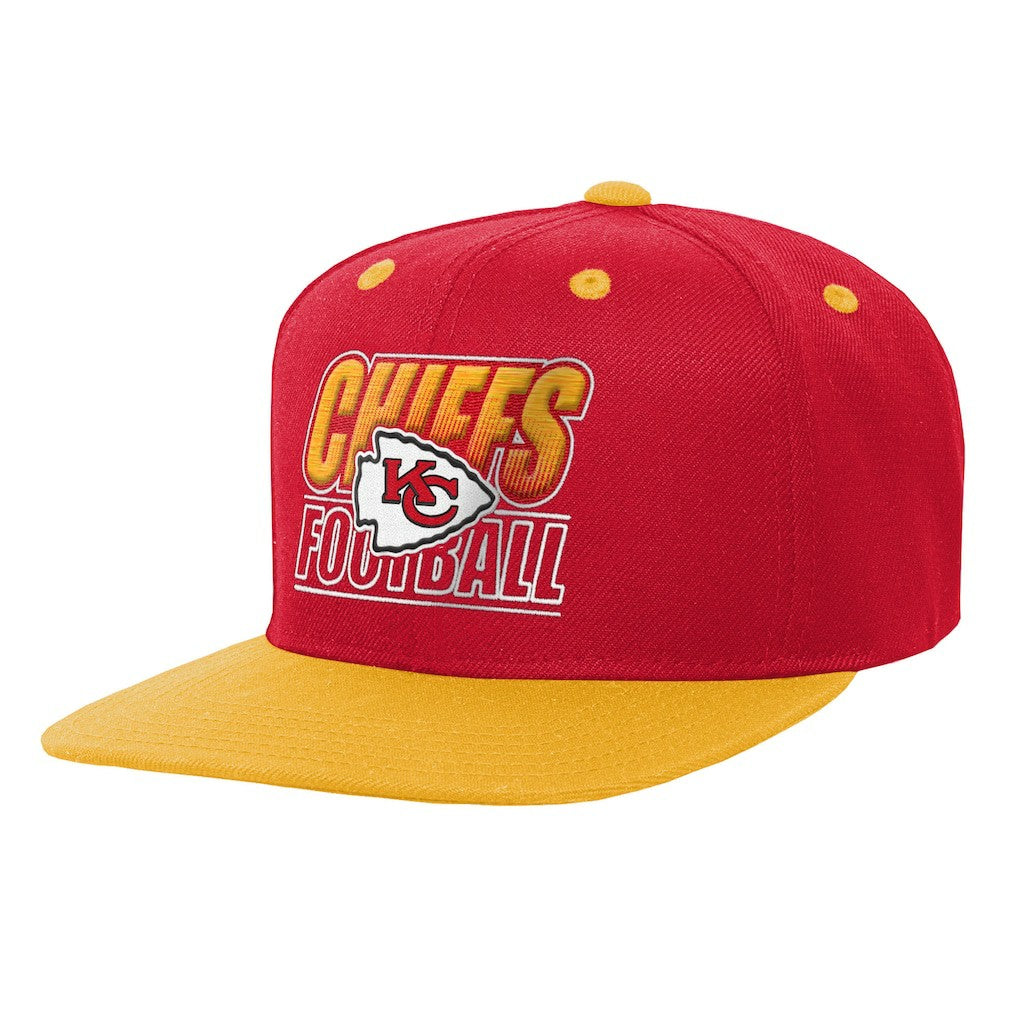 Kansas City Chiefs Outerstuff Youth Team Gradient Deadstock Snapback Hat Red