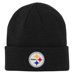 Pittsburgh Steelers Outerstuff Youth Team Gradient Cuffed Knit Hat Black
