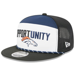 Denver Broncos New Era 2025 Inspire Change Split Panel 9FIFTY Snapback Hat White/Black