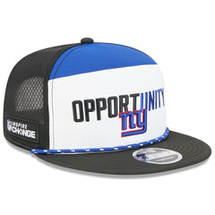 New York Giants New Era 2025 Inspire Change Split Panel 9FIFTY Snapback Hat White/Black