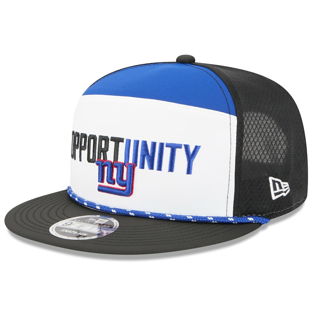 New York Giants New Era 2025 Inspire Change Split Panel 9FIFTY Snapback Hat White/Black