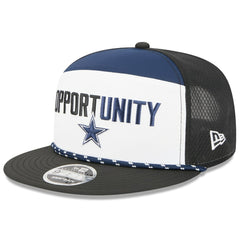 Dallas Cowboys New Era 2025 Inspire Change Split Panel 9FIFTY Snapback Hat White/Black